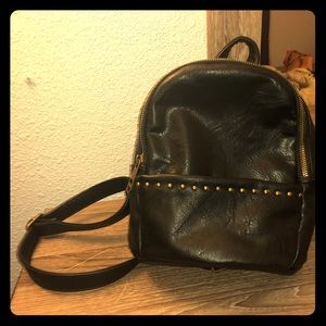Madden Girl black studded mini backpack